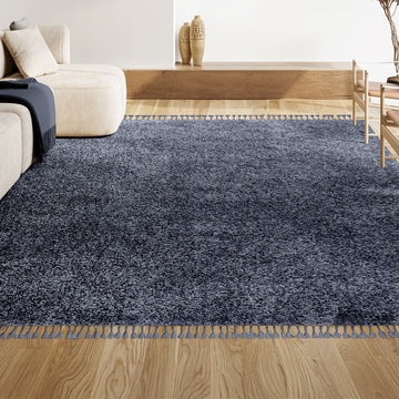 Mercer Shag Plush Tassel Area Rug